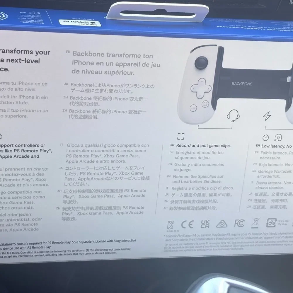 Sony PlayStation White Handheld Console “BackBone”